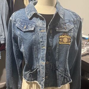 Embellished Blue Denim Jacket